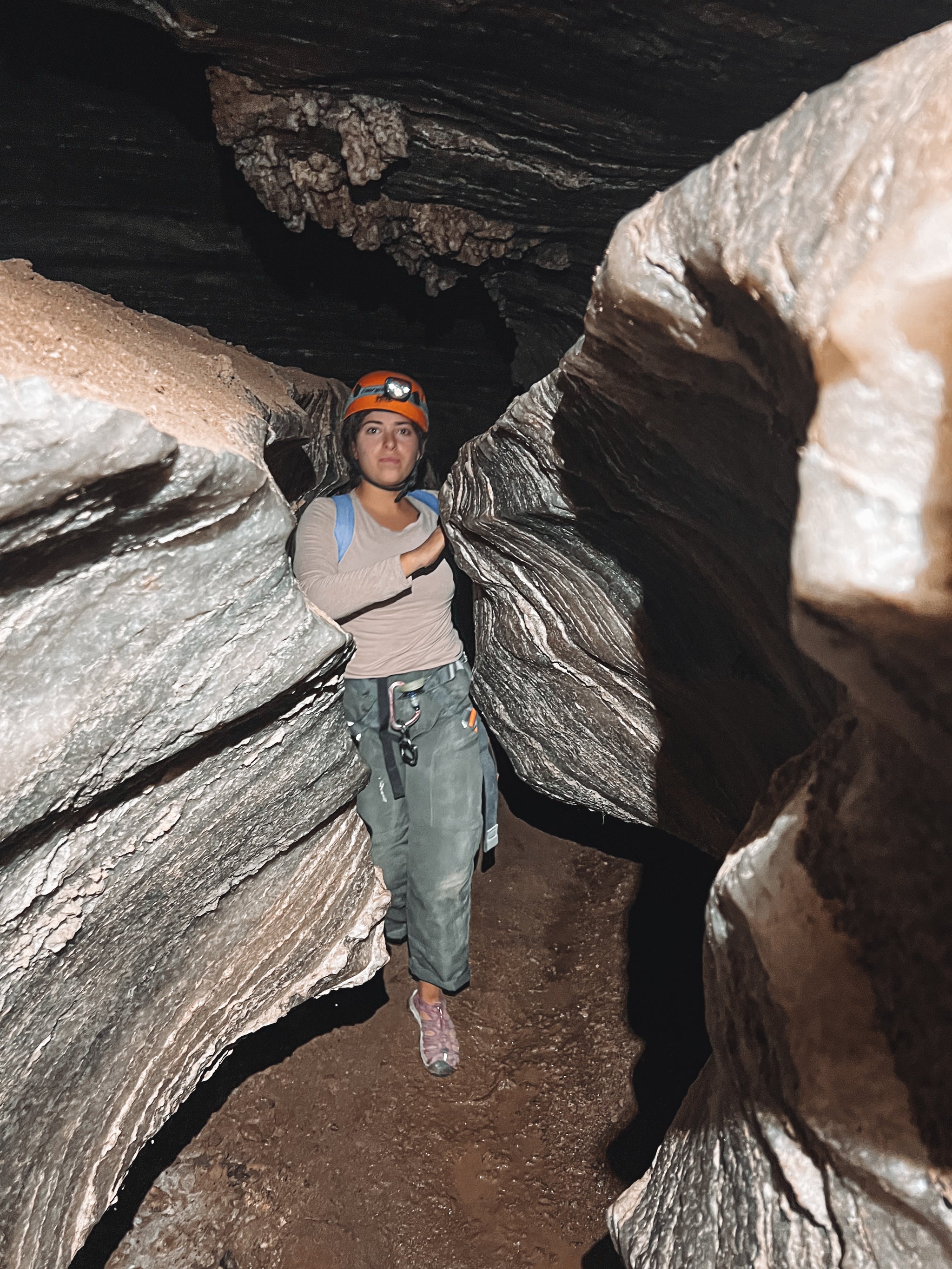 Abseiling in the Colonel's Cave: an adventure in a salt cave